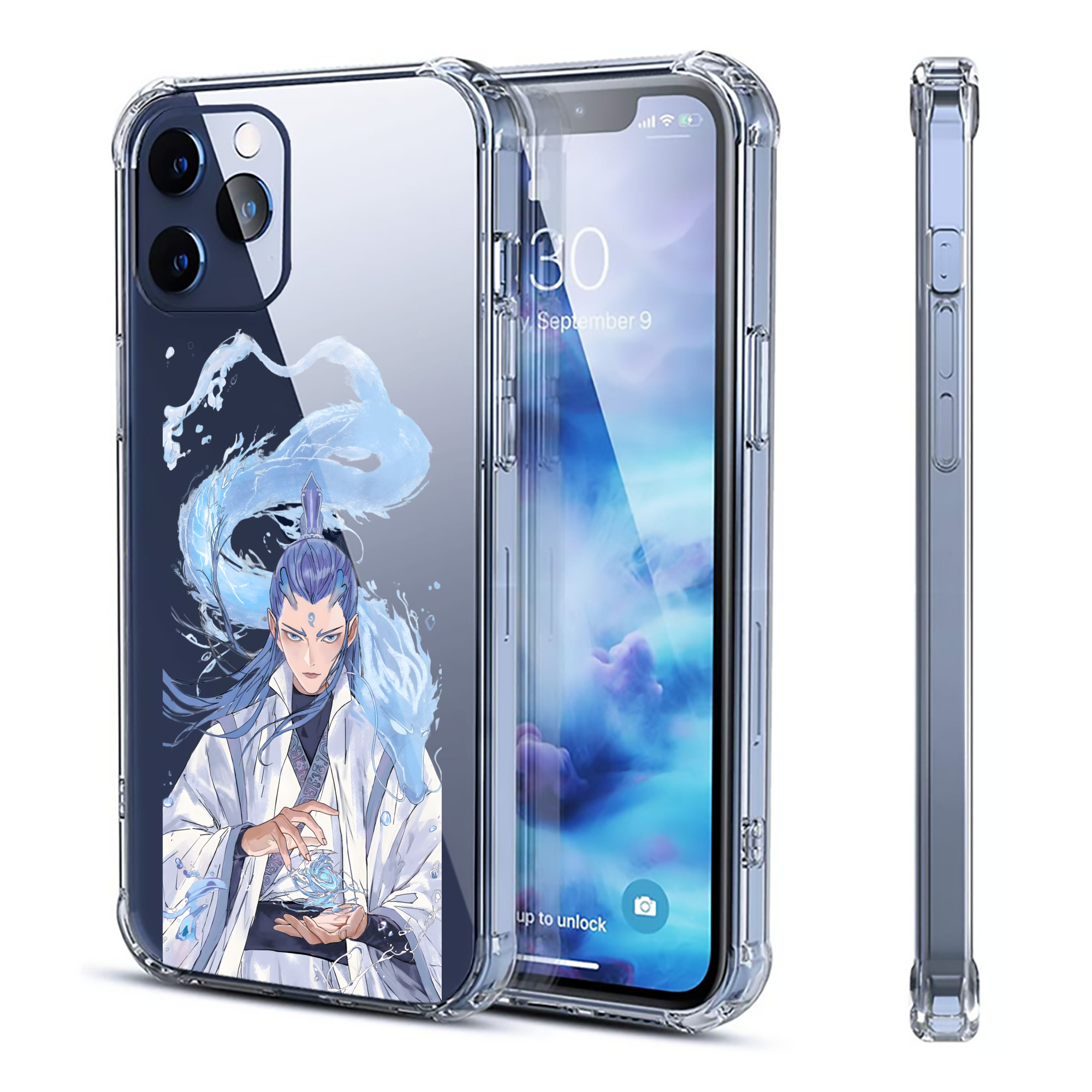 （画像用） Ne Zha 2 ナタ 魔童の大暴れ 【iPhone 12シリーズ対応】透明スマホケース（クリアソフトケース）